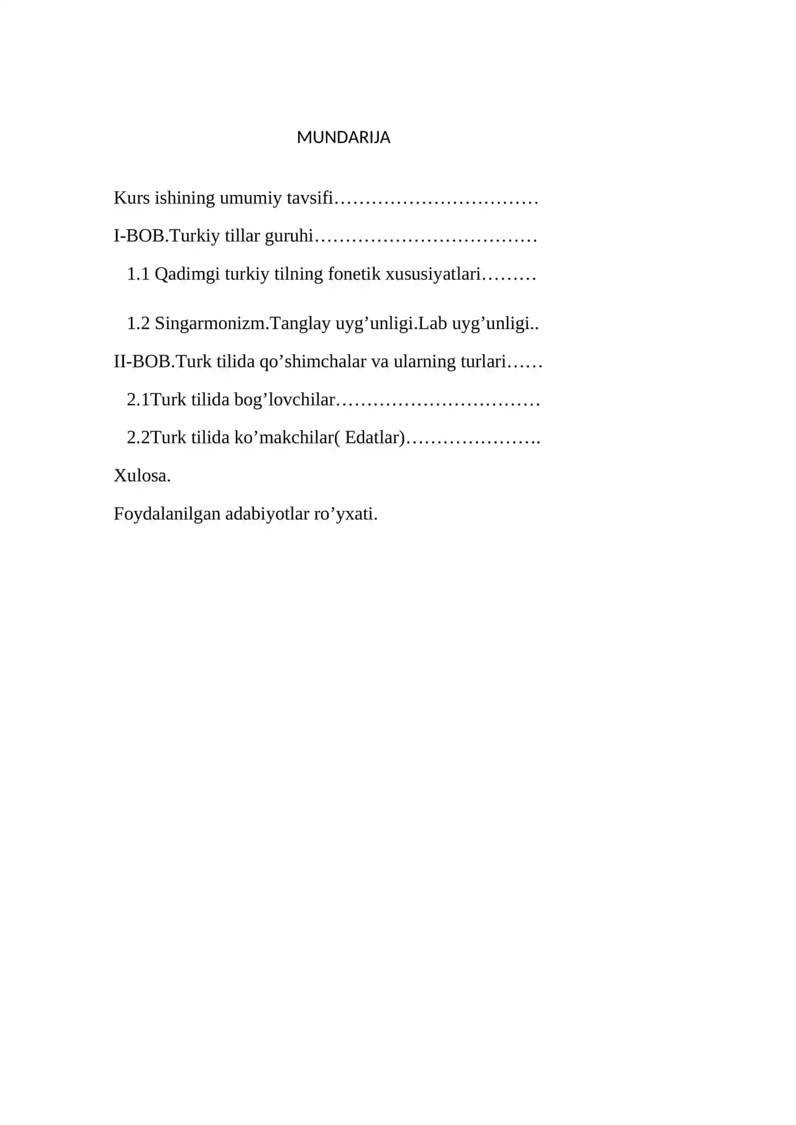 Turkiy tillar qiyosiy- tarixiy grammatikasi 2