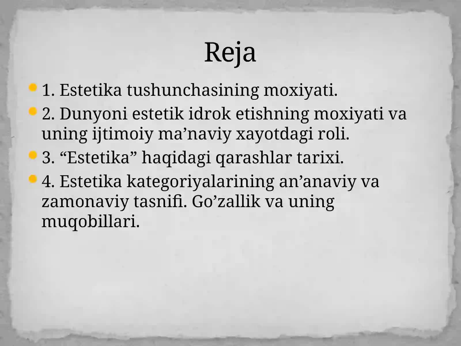 Nafosatfalsafasi(Estetika) 2