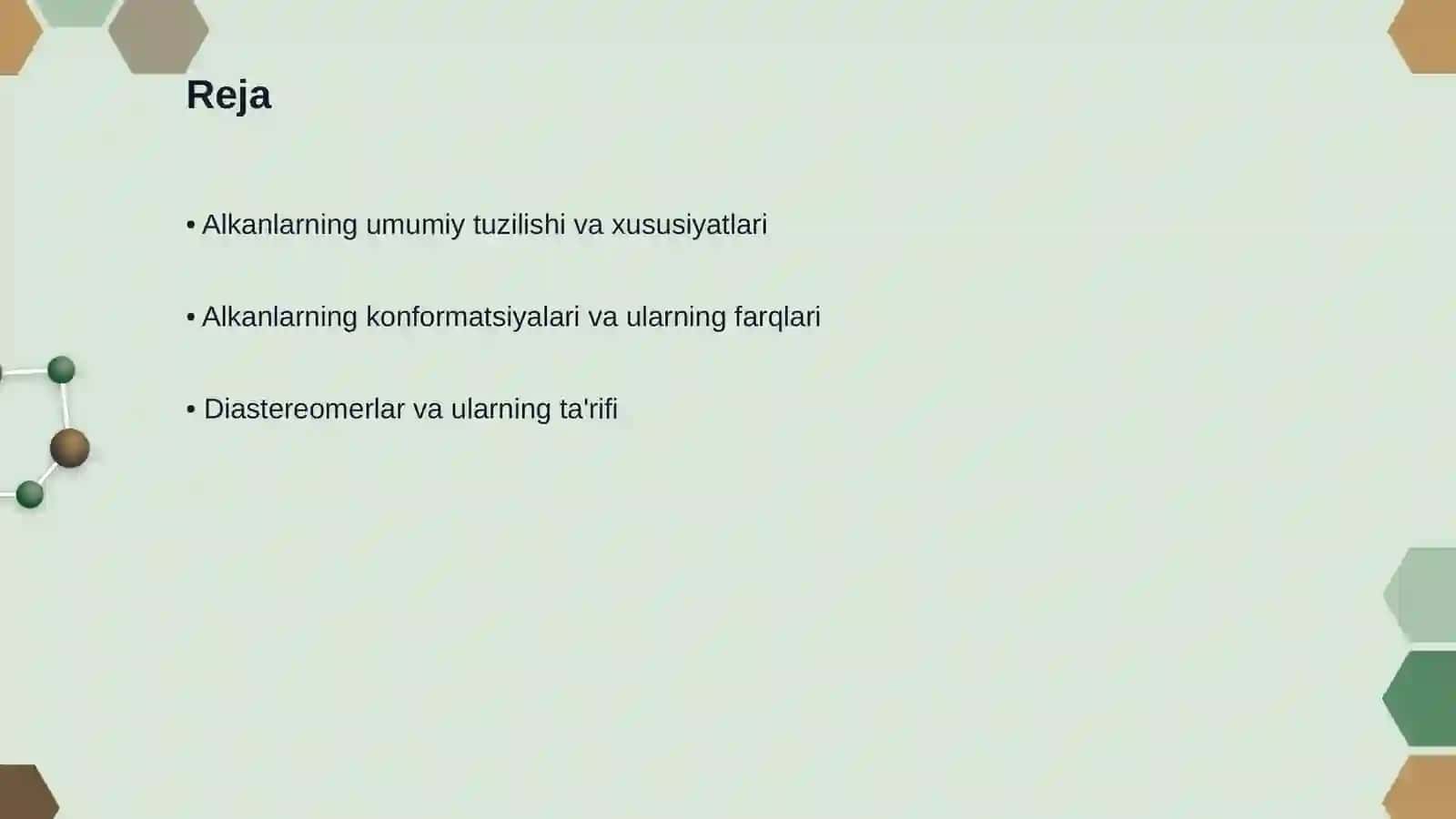 Alkanlarning konformatsiyasi 2