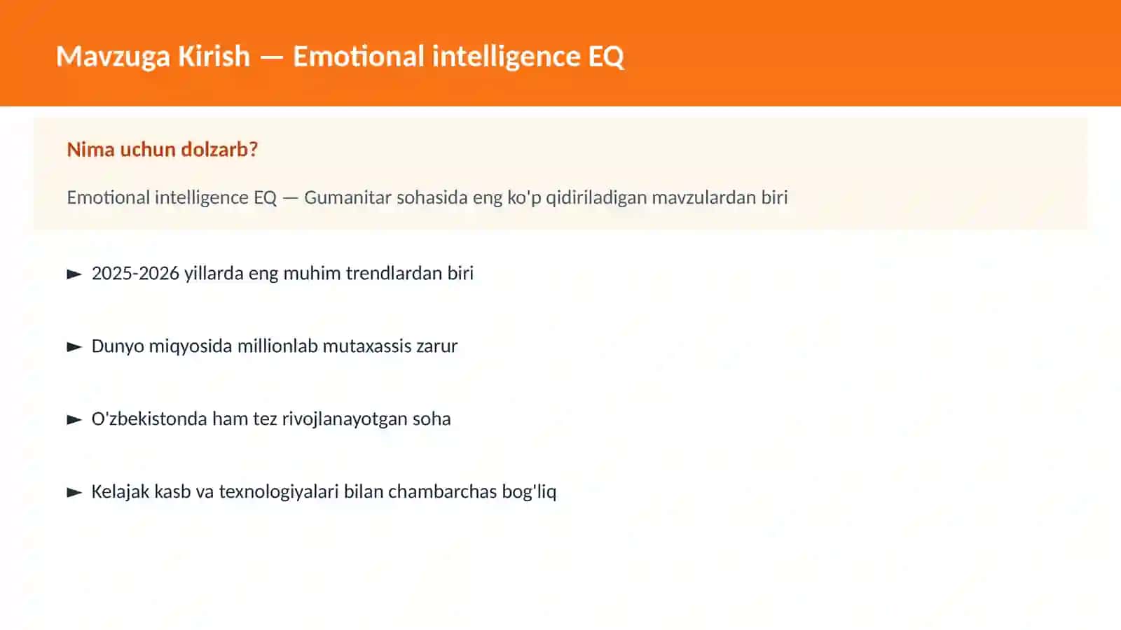 Emotional intelligence EQ 2