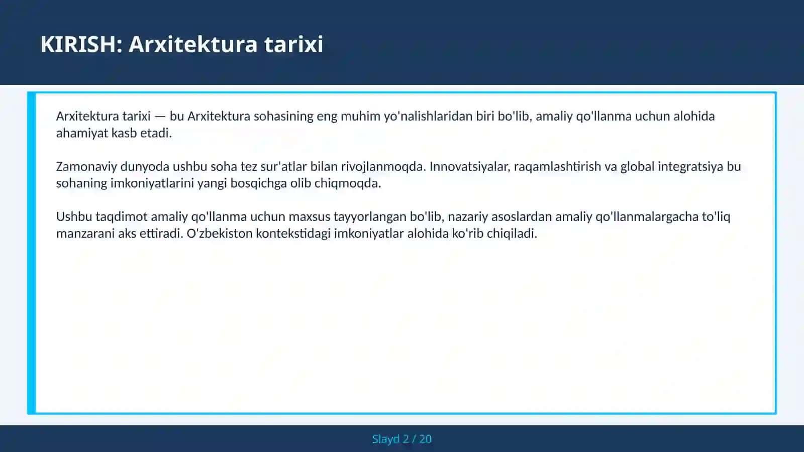 Arxitektura tarixi 2
