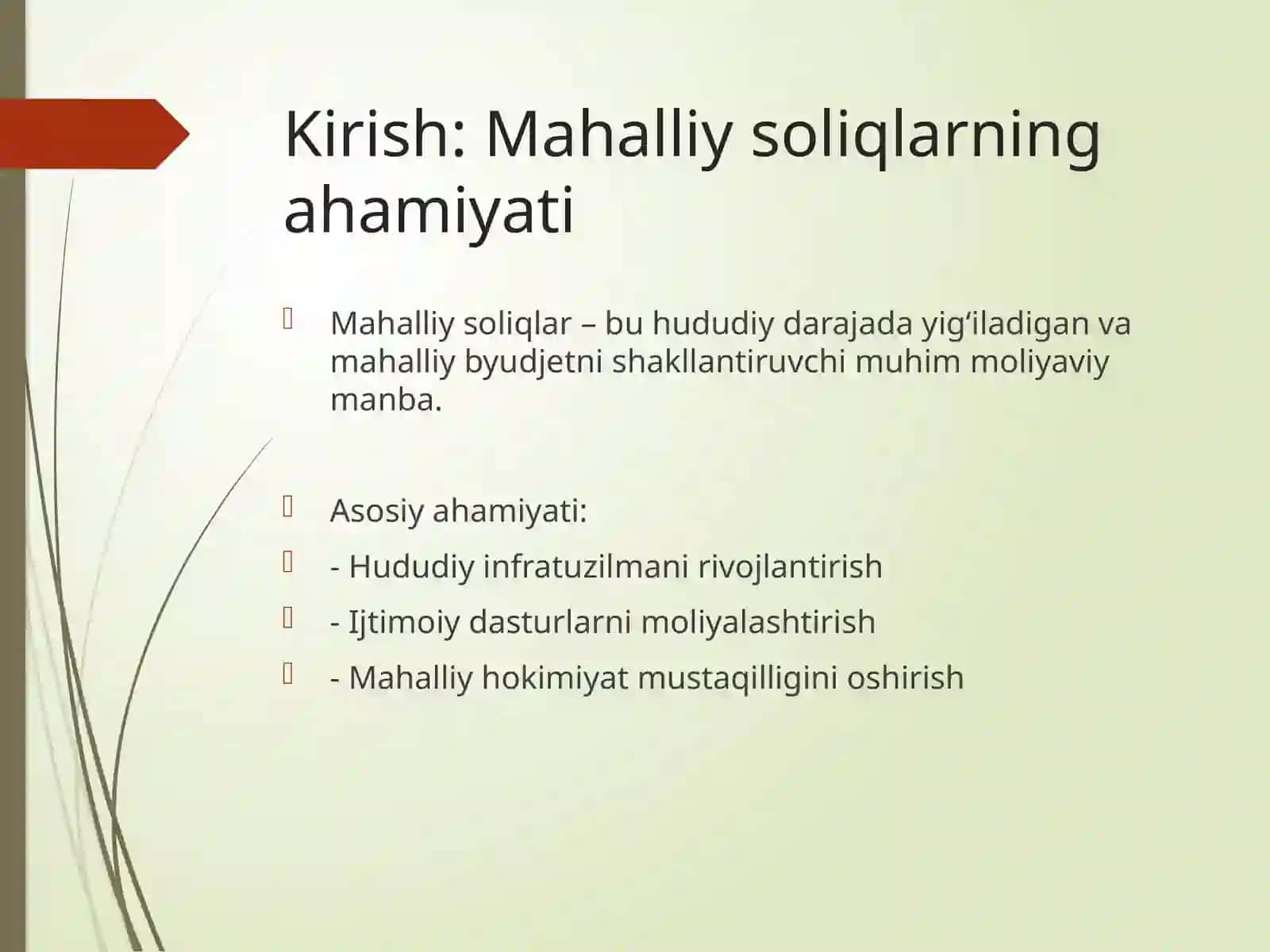 Mahalliy soliqtushumlarinibazasinioshirishbo‘yichatakliflar 2