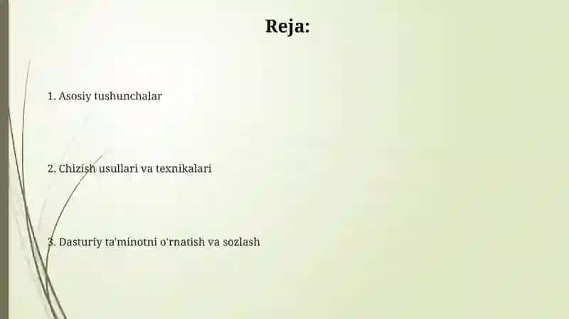 Kampuyetorda rasim chizishning asosiy vosrgʻetalari 2