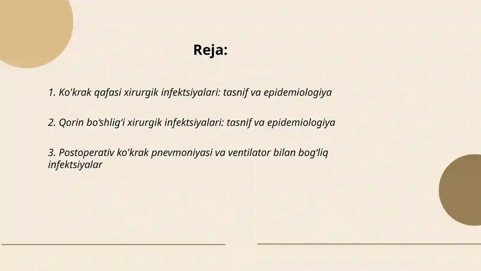 Ko'krak qafasi va qorin bo‘shlig‘i xirurgik infeksiyasi 2