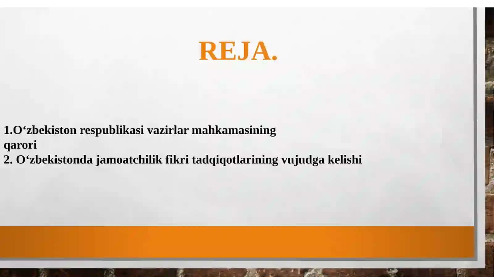 O‘zbekistonda jamoatchilik fikri tadqiqotlarining vujudga kelishi va rivojlanishi 2