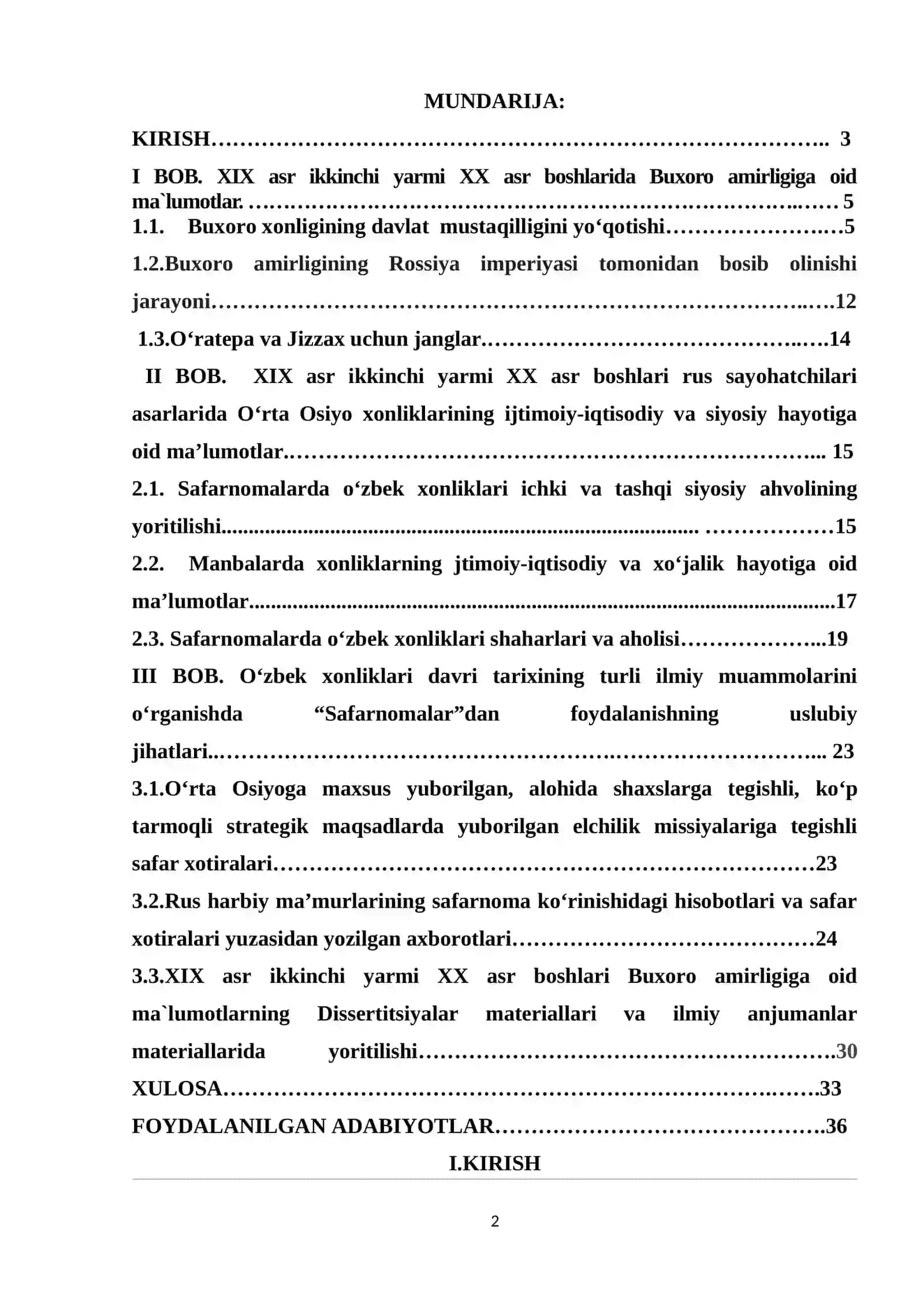 XIX ASR IKKINCHI YARMI XX ASR BOSHLARI RUS SAYOHATCHILARI ASARLARIDA BUXORO AMIRLIGIGA OID MA`LUMOTLARNING YORITILISHI 2