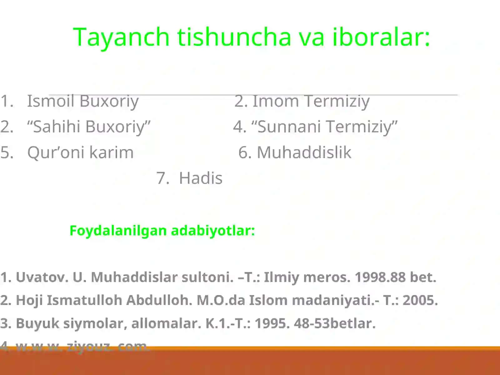 Muhaddislik ilmi va uning tarixi 2