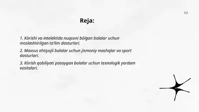 Kòrishi va intelektida nuqsoni bòlgan bolalar 2