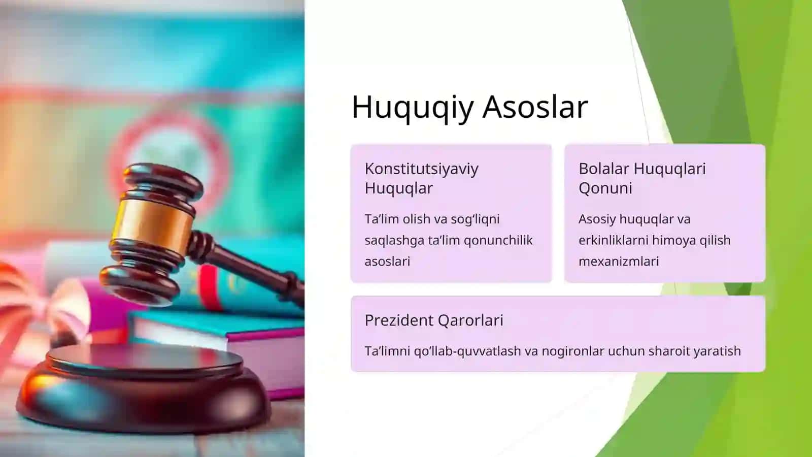 Uzoq Muddatli Davolanishga Muhtoj Bolalar va Oʻsmirlarning Huquqlari va Taʼlimga Boʻlgan Ehtiyojlari 2
