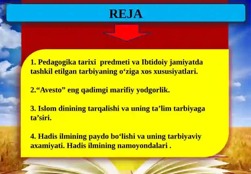 PEDAGOGIK TA’LIMOTLAR TARIXI 2
