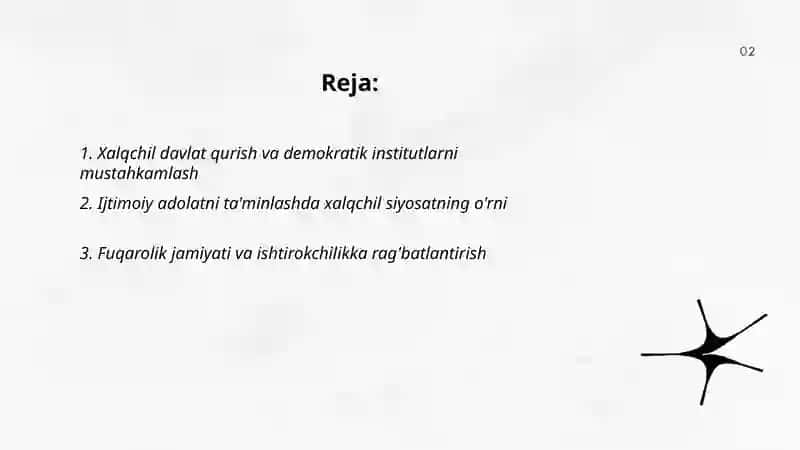 Xalqchil davlat qurishning ijtimoiy-siyosiy ahamiyati 2