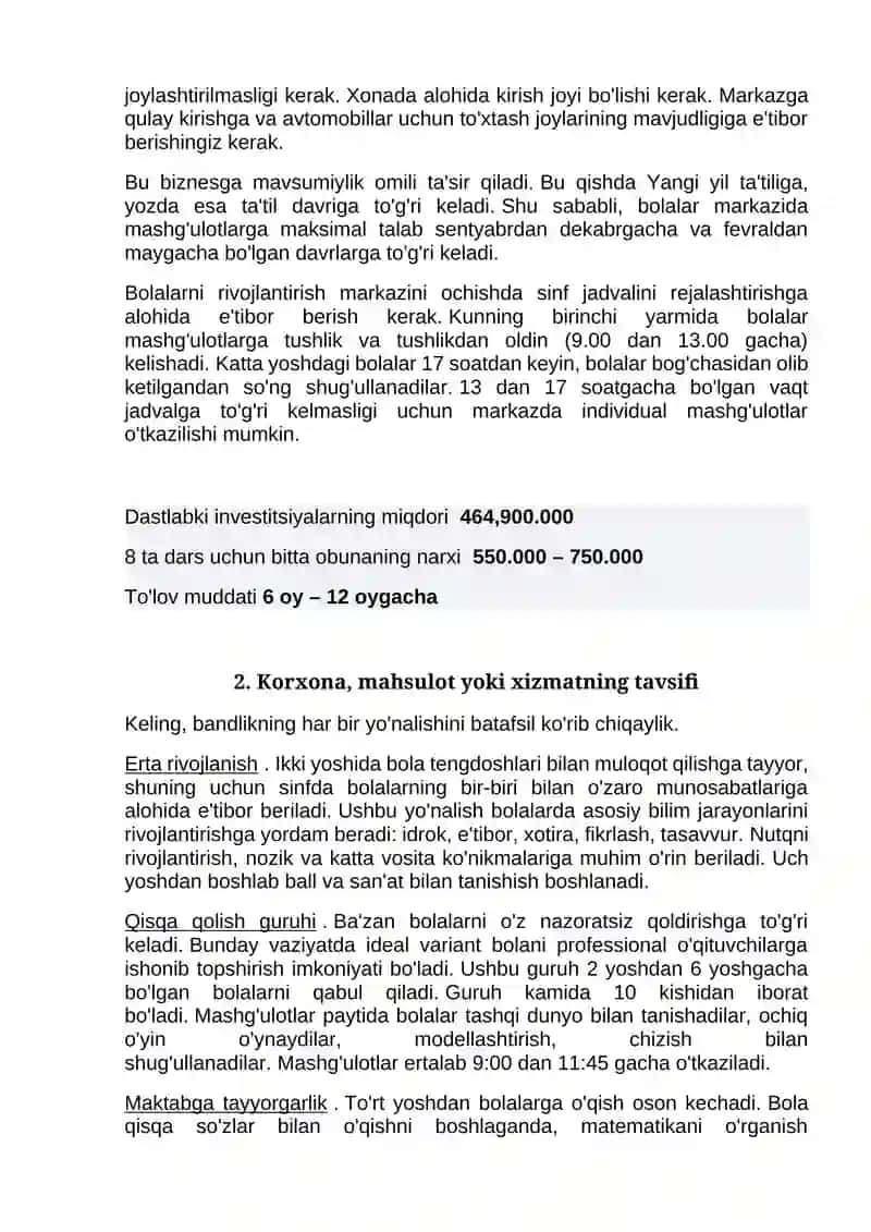 BOLALARNI RIVOJLANTIRISH O‘QUV MARKAZI 2
