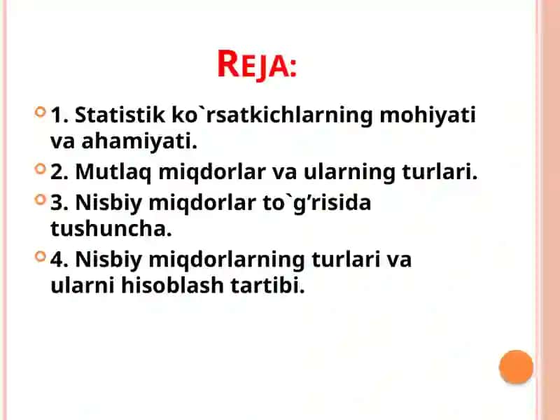 Tasviriystatistikako’rsatkichlari 2