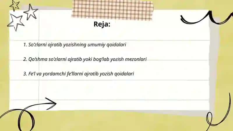 Soʻzlarni jratib yozish qoidalari 2