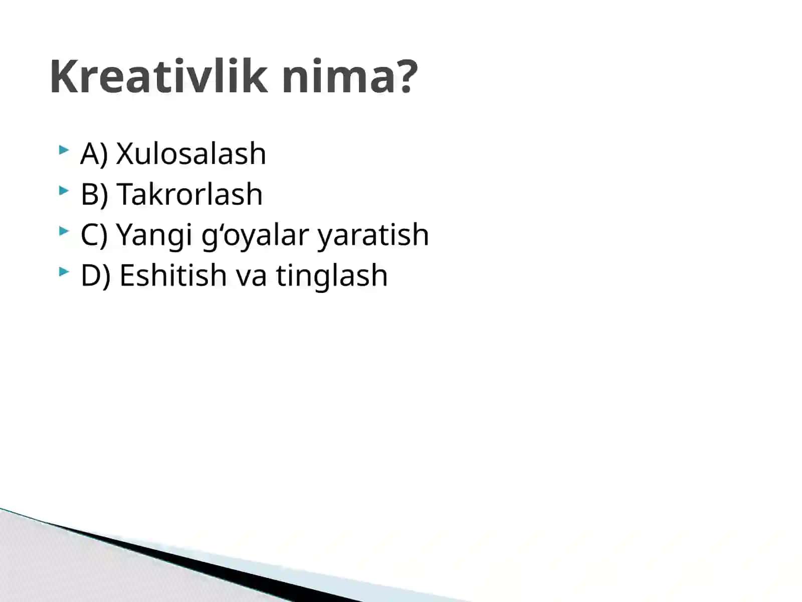XXI asr ko‘nikmalari (4K modeli) 2