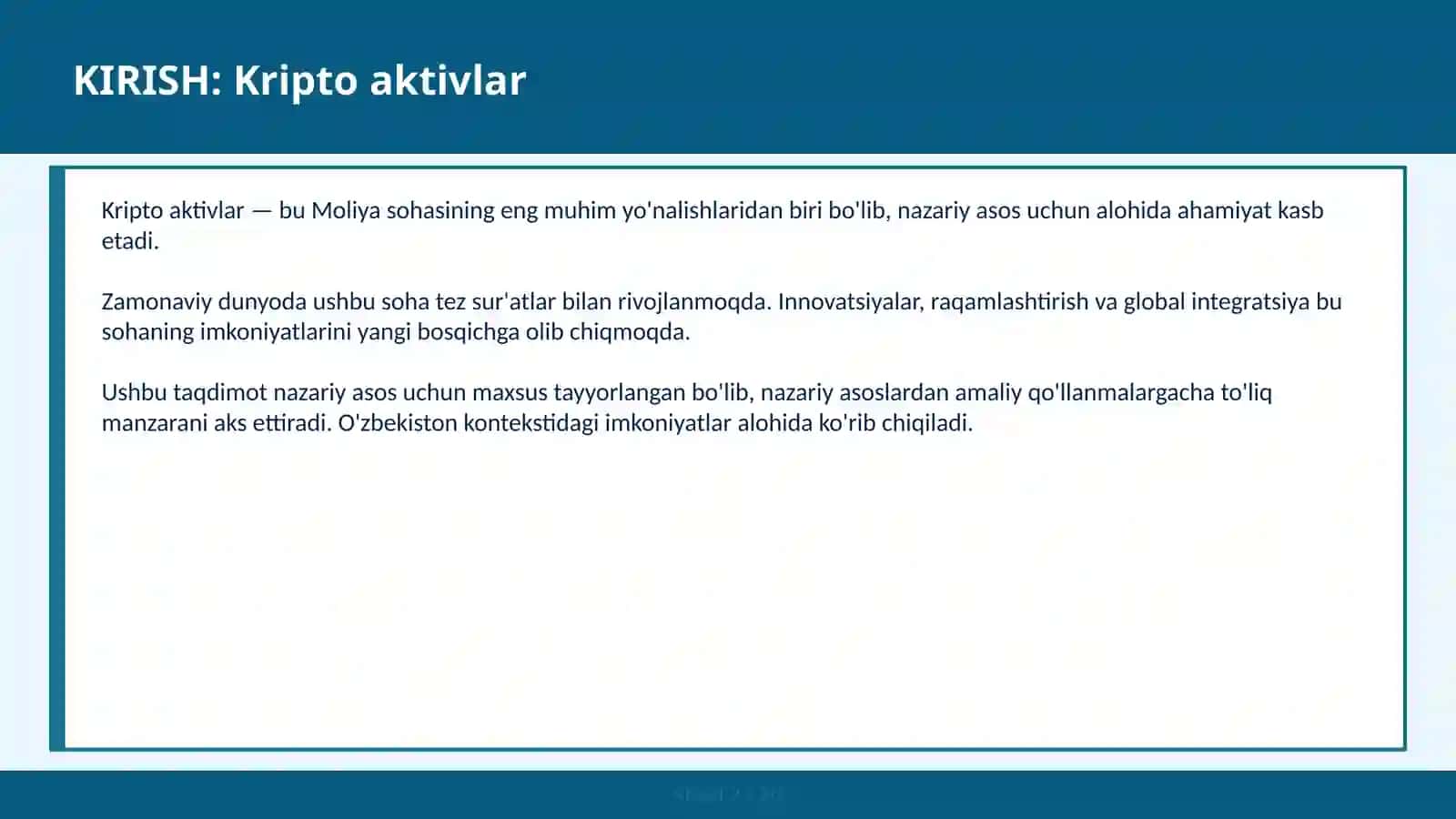Kripto aktivlar 2