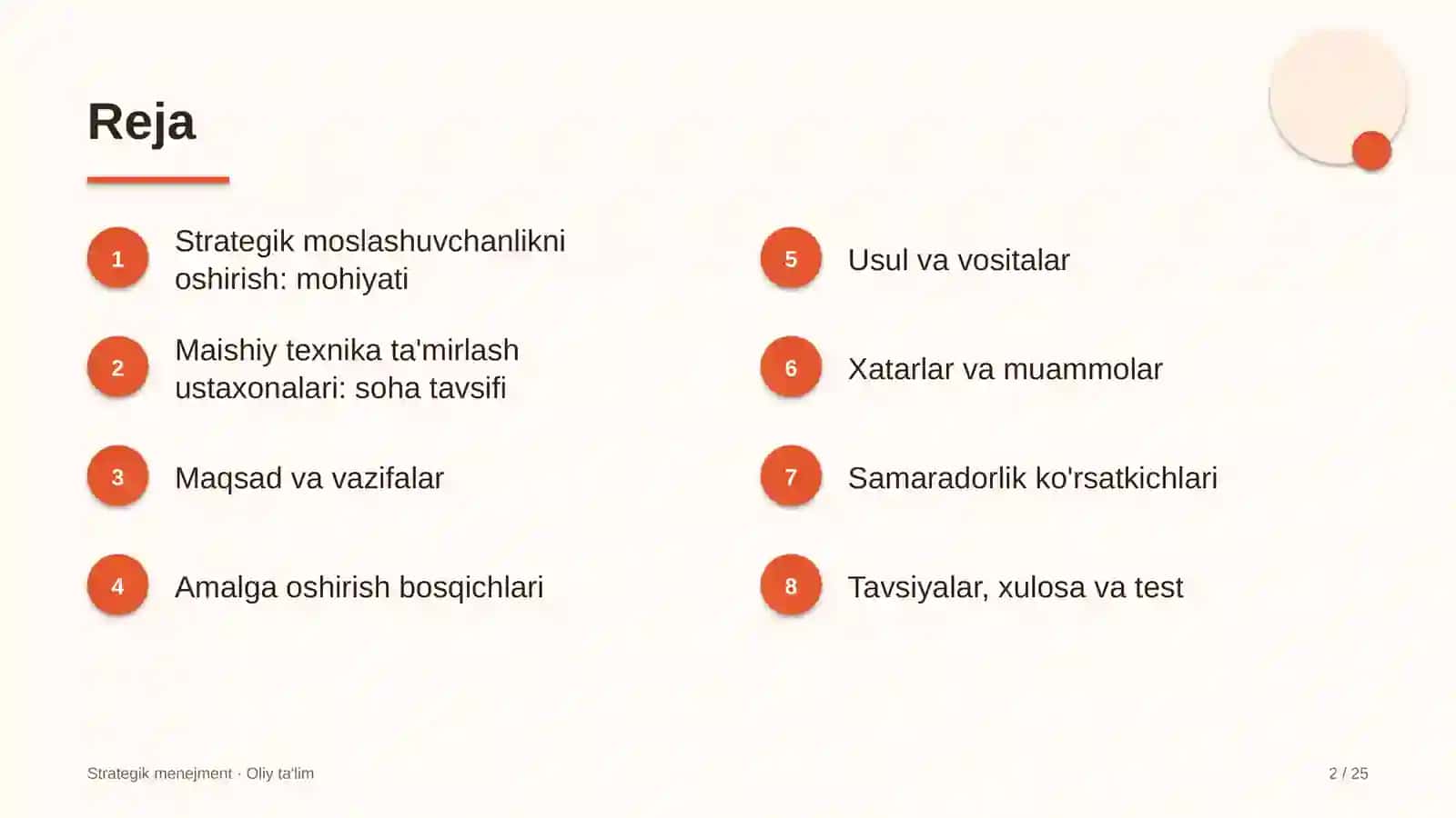 Maishiy texnika ta'mirlash ustaxonalarida strategik moslashuvchanlikni oshirish 2