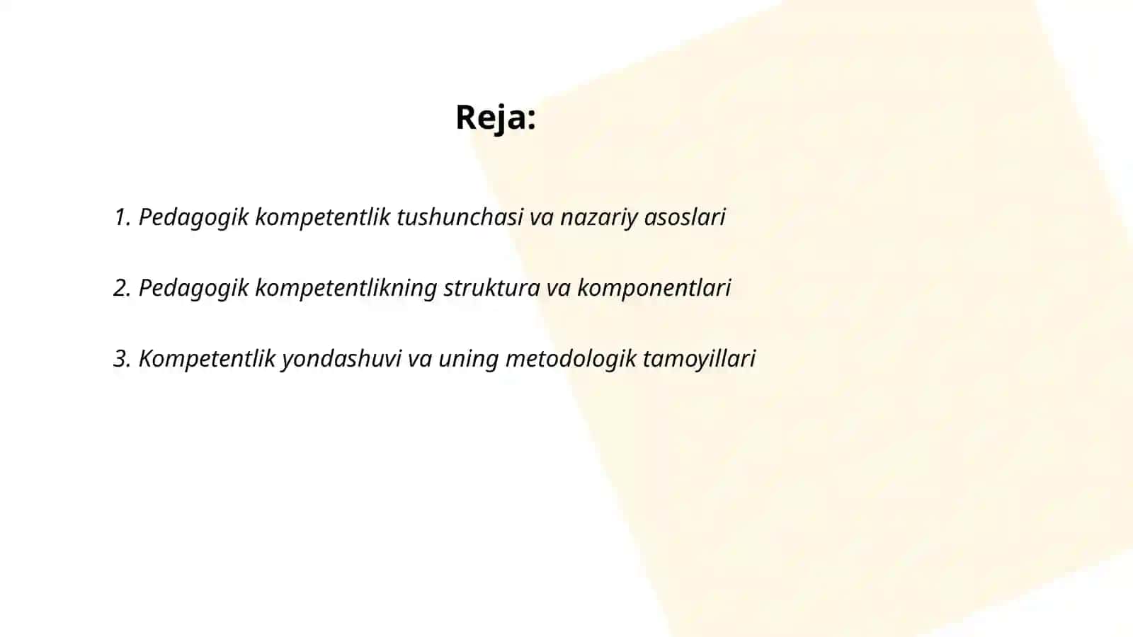 Pedagogik kompetentlikning nazariy-metodologik asoslari 2