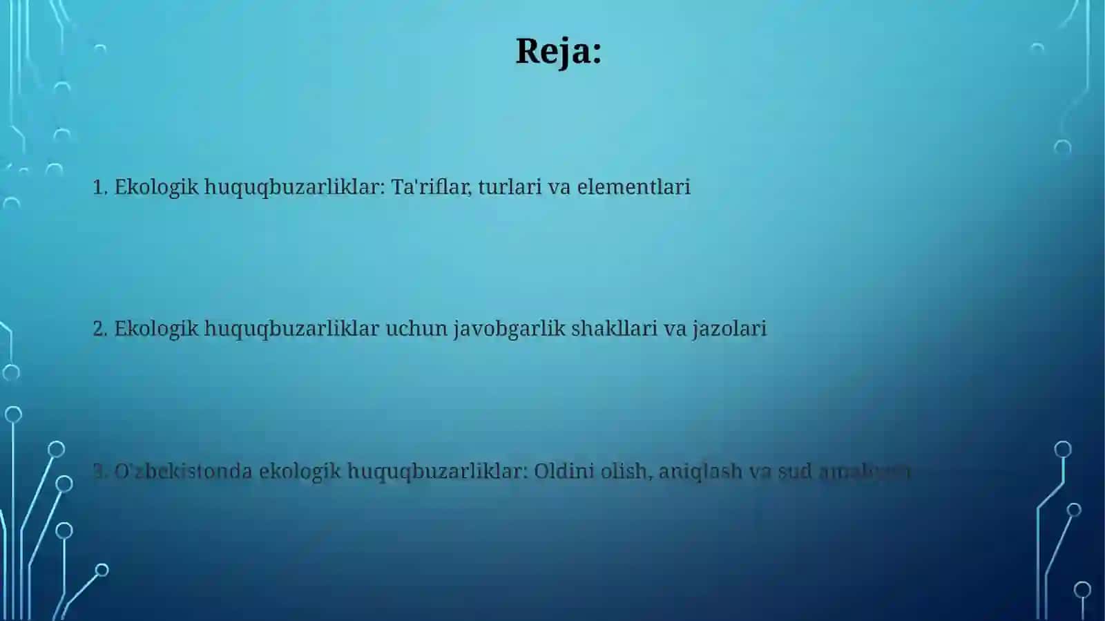 Ekologiya huquqi-Ekologik huquqbuzarlik tushunchasi 2