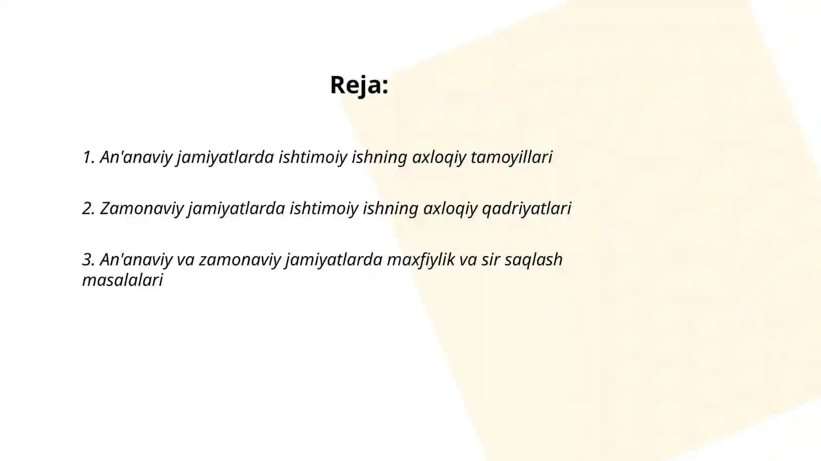Ananaviy va zamonaviy jamiyatlarda ishtimoiy ishning etikasi va uning xususiyatlari 2