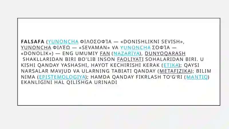 Falsafa 2
