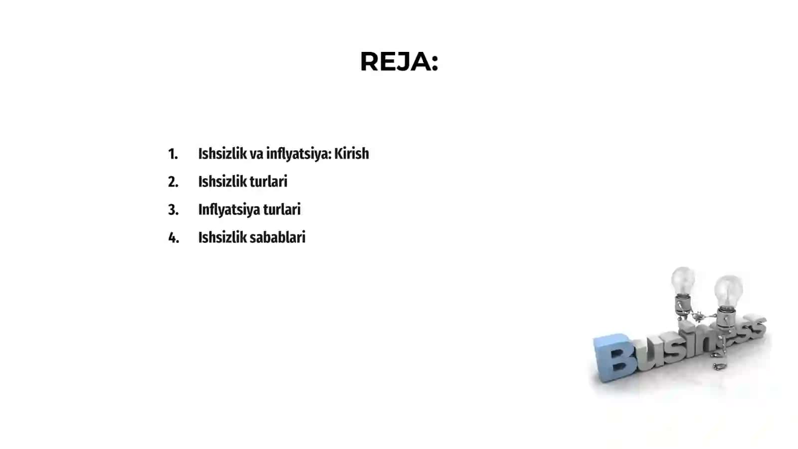 Ishsizlik va inflyatsiya 2