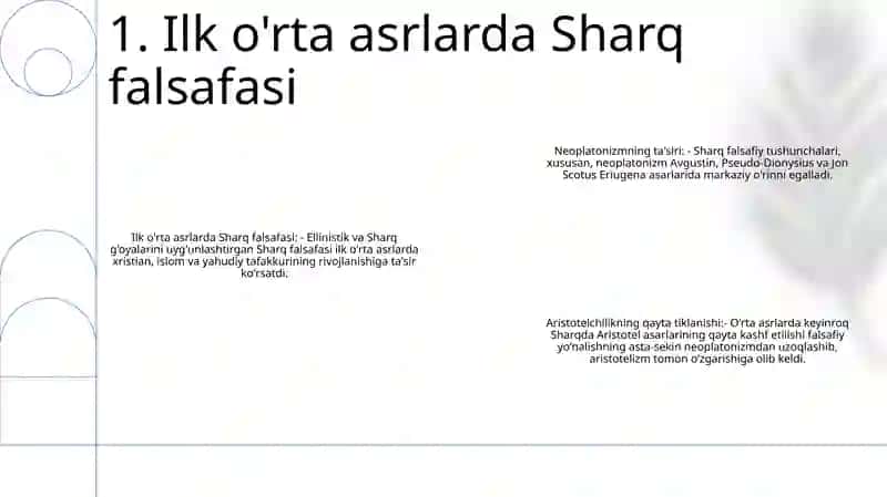 Ilk O'Rta Asr Sharq Falsafasi Va Uyg'Onish Davri 2