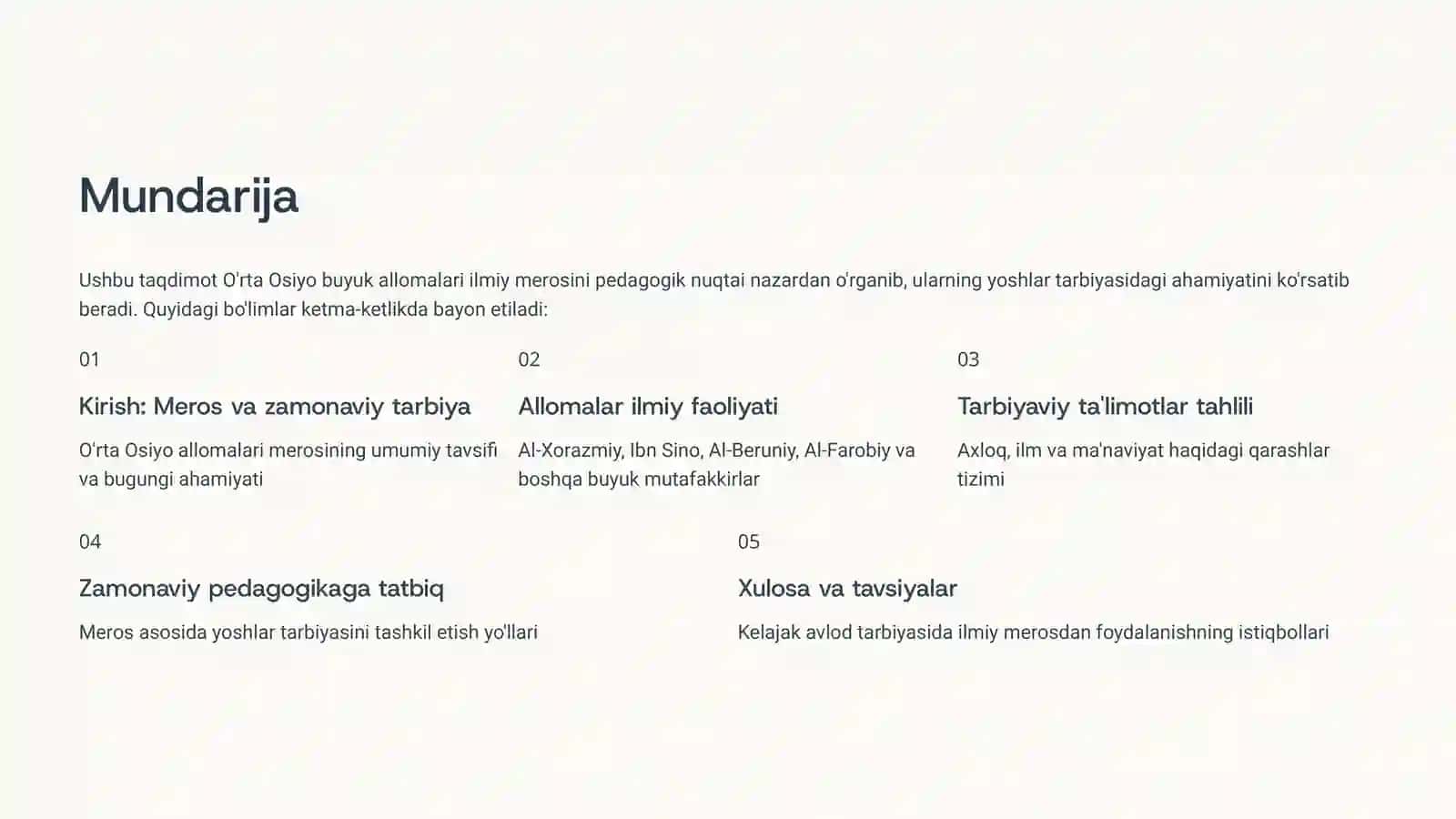 Yuksak Ma'naviyatli Yoshlarni Tarbiyalashda O'rta Osiyo Allomalari Ilmiy Merosining O'rni 2