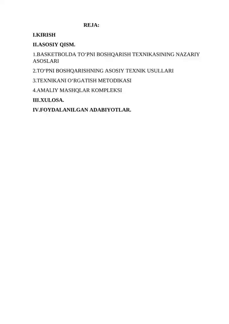 Basketbolda toʻpini boshqarish texnikasi usullarini oʻrganish 2