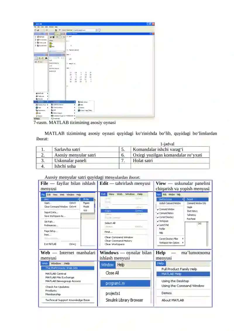 MATLAB dasturi 2