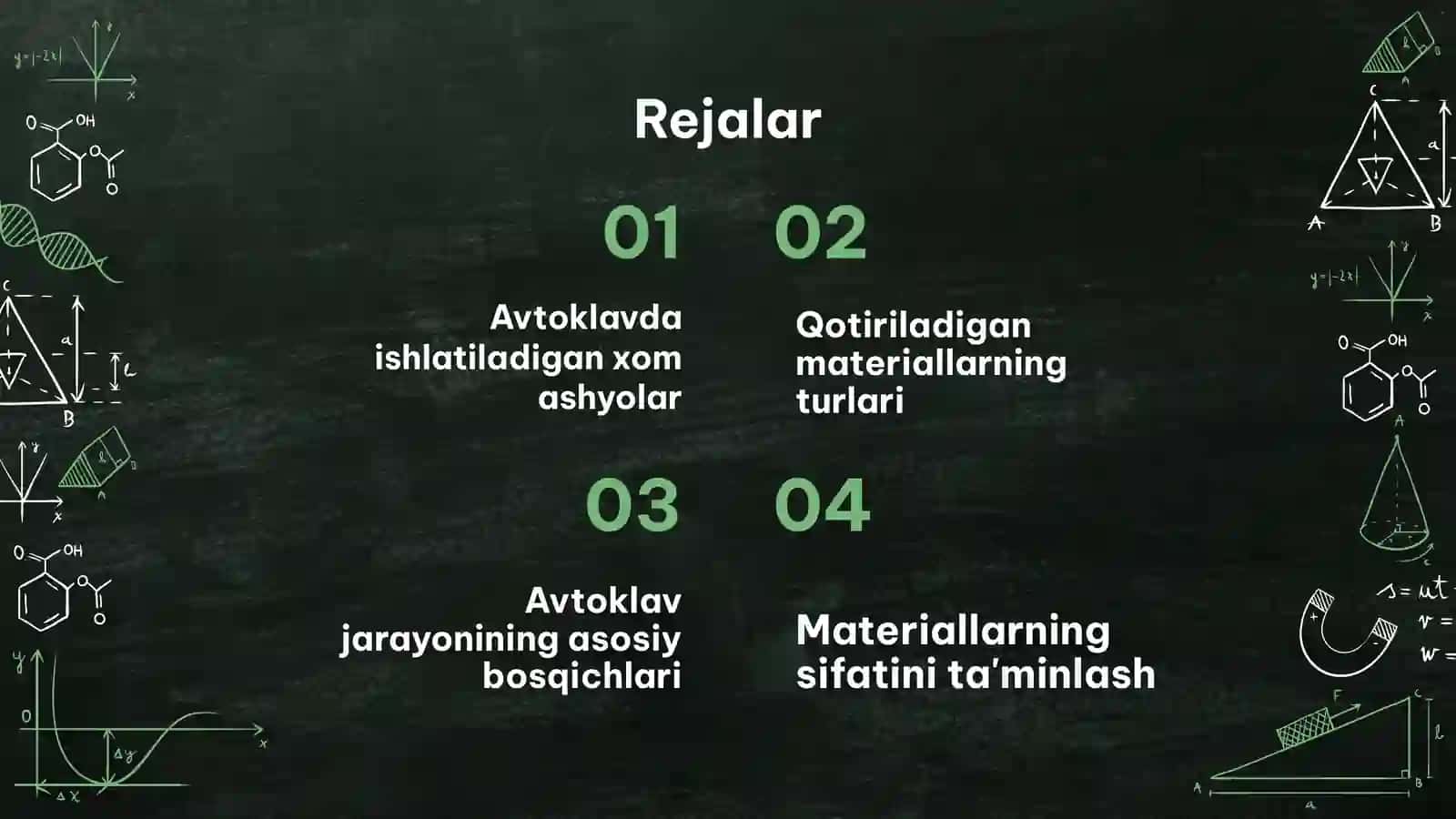 Avtoklavda qotiriladigan materiallarga ishlatiladigan xom ashyolar 2
