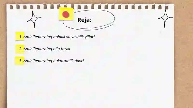 Amir Temur hayoti haqida 2