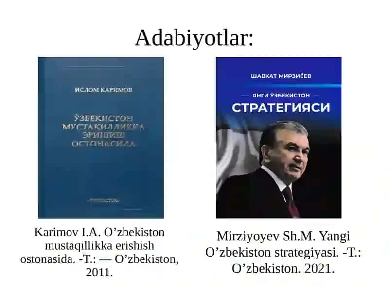 MUSTAQIL O‘ZBEKISTON RESPUBLIKASI TASHKIL TOPISHINING TARIXIY AHAMIYATI. O‘ZBEKISTONNING O‘ZIGA XOS ISTIQLOL VA TARAQQIYOT YO‘LI 2 2