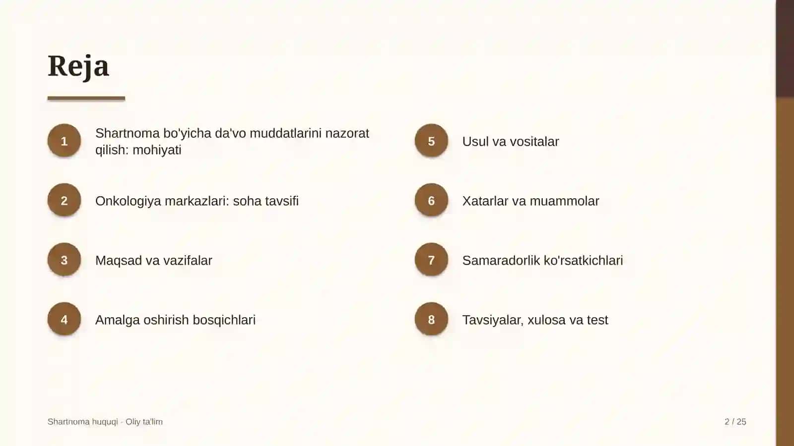 onkologiya markazlarida shartnoma bo'yicha da'vo muddatlarini nazorat qilish 1216 2
