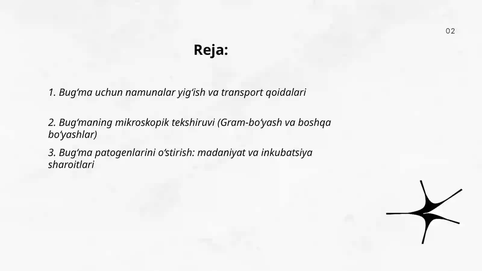 Bug‘maning mikrobiologik diagnostikasi 2