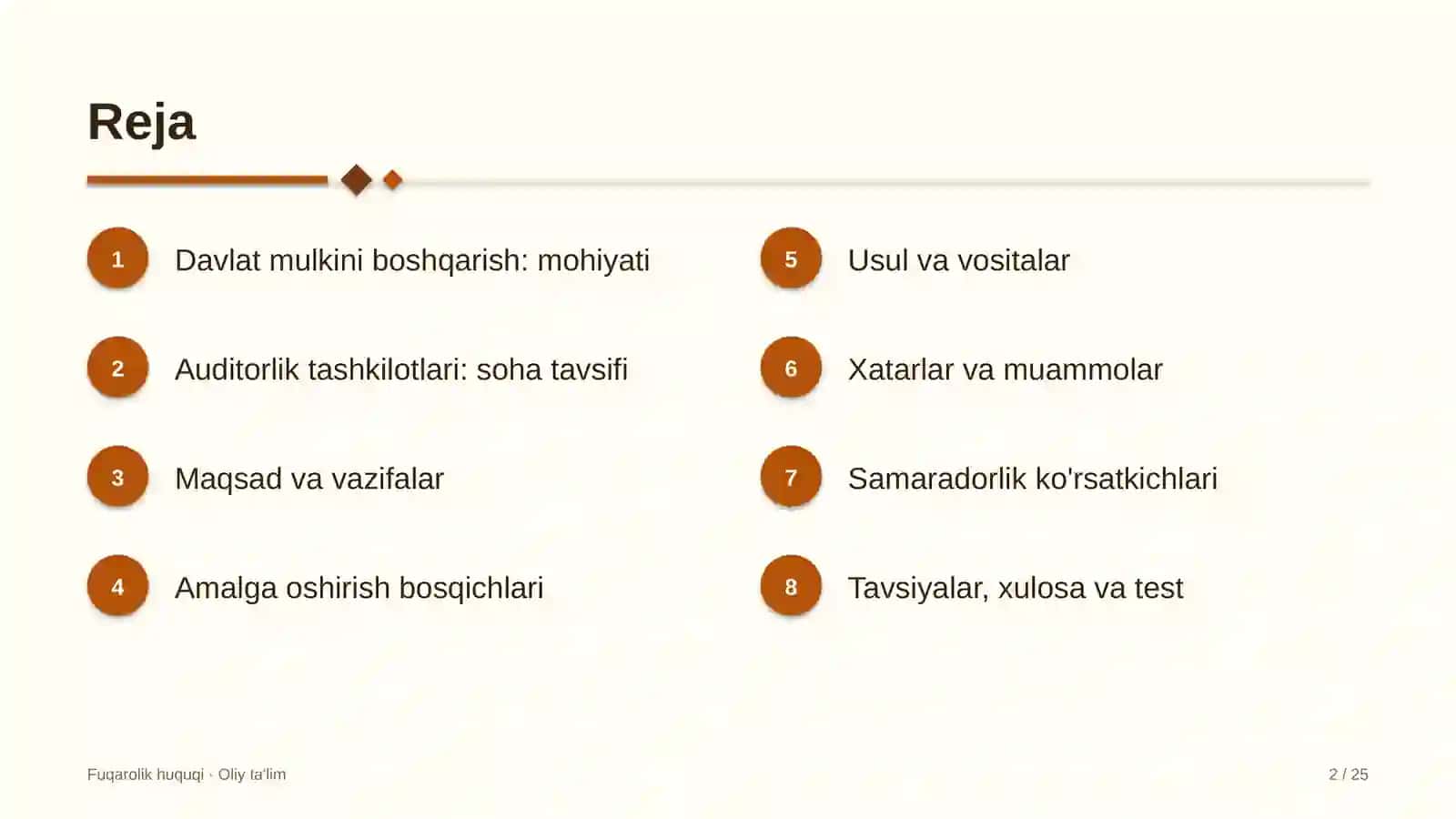 Auditorlik tashkilotlarida davlat mulkini boshqarish 2