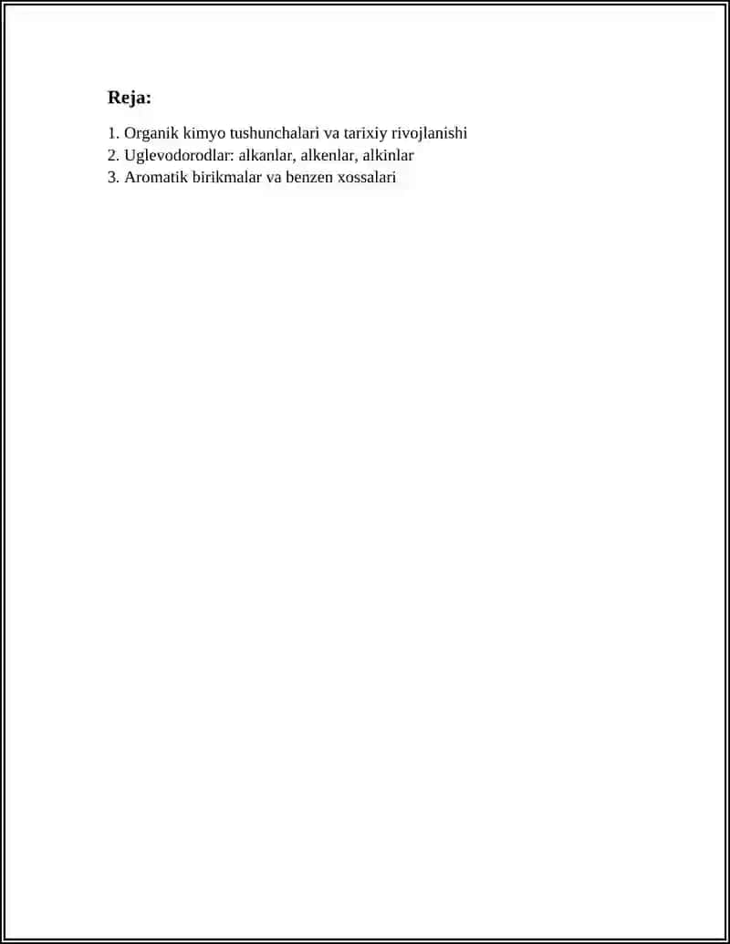 ORGANIK KIMYO ASOSLARI 2