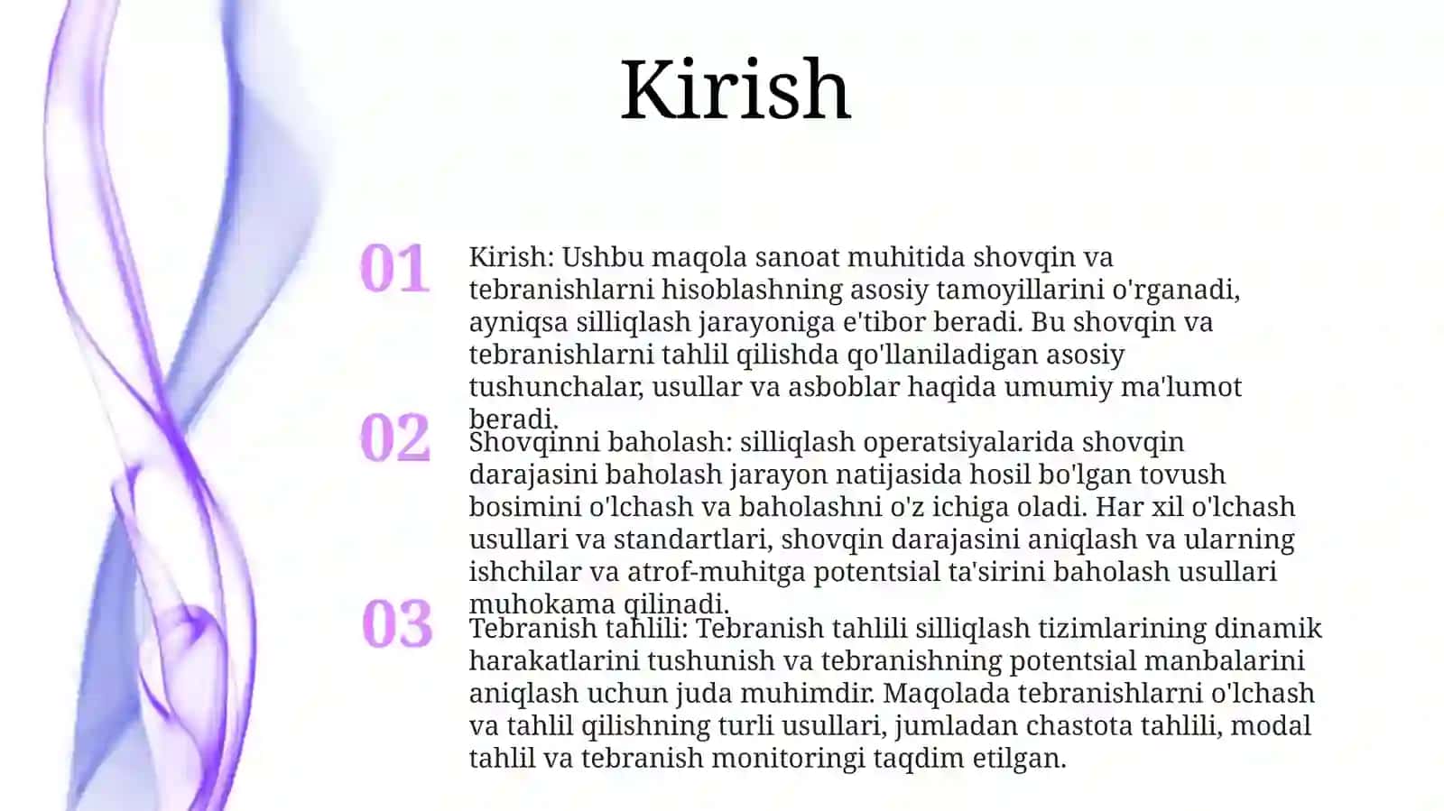 Ishlash Chiqarishdagi Shovqing Va Vibratsiyani Hisoblash 2