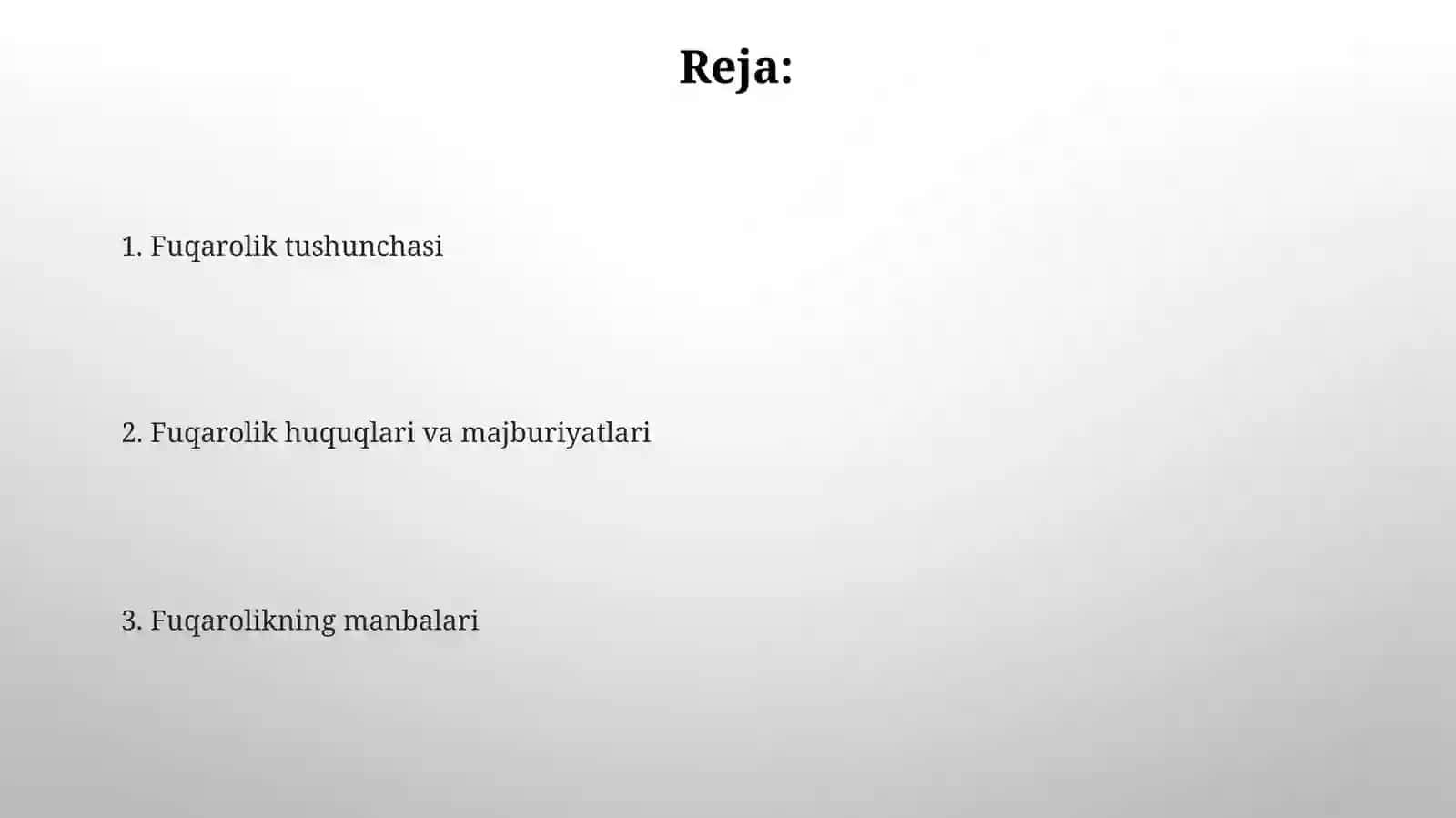 Fuqarolikning manbalari 2