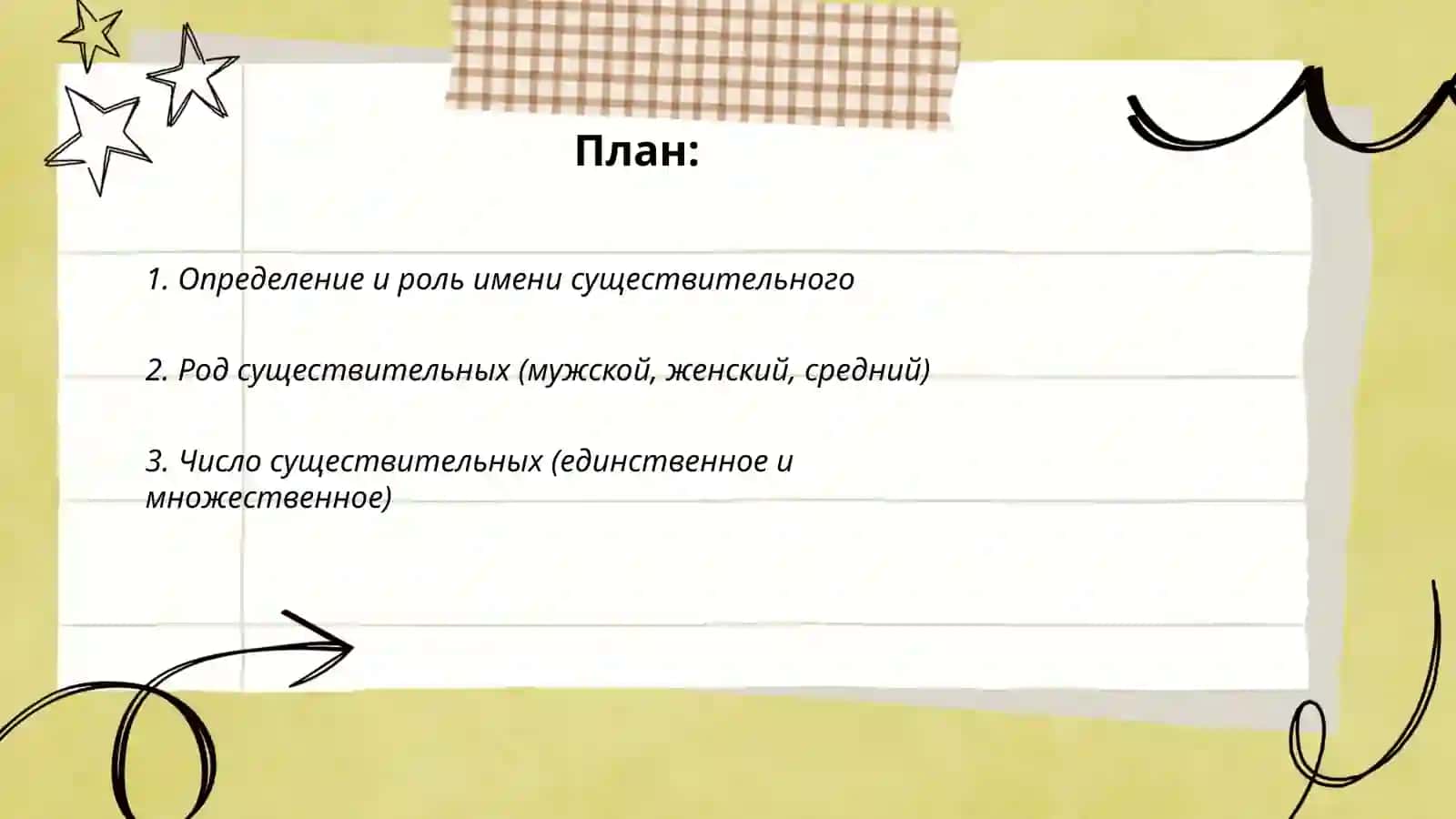 Rus tili имя существительное 2