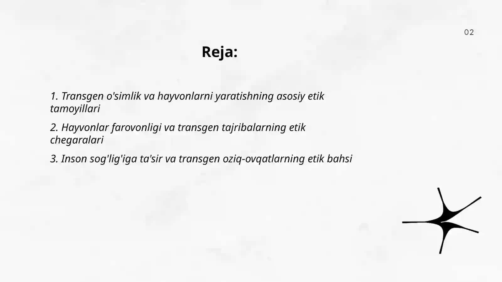 Transgen o'simlik va hayvonlarni yaratish va ulardan foydalanishning etik jihatlari 2