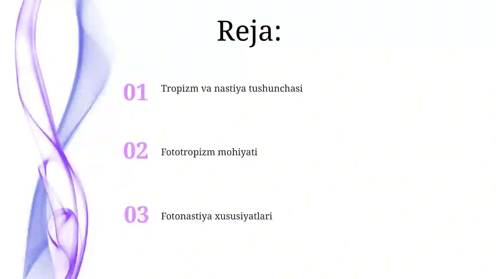 Fototropizm va Fotonastiya 2