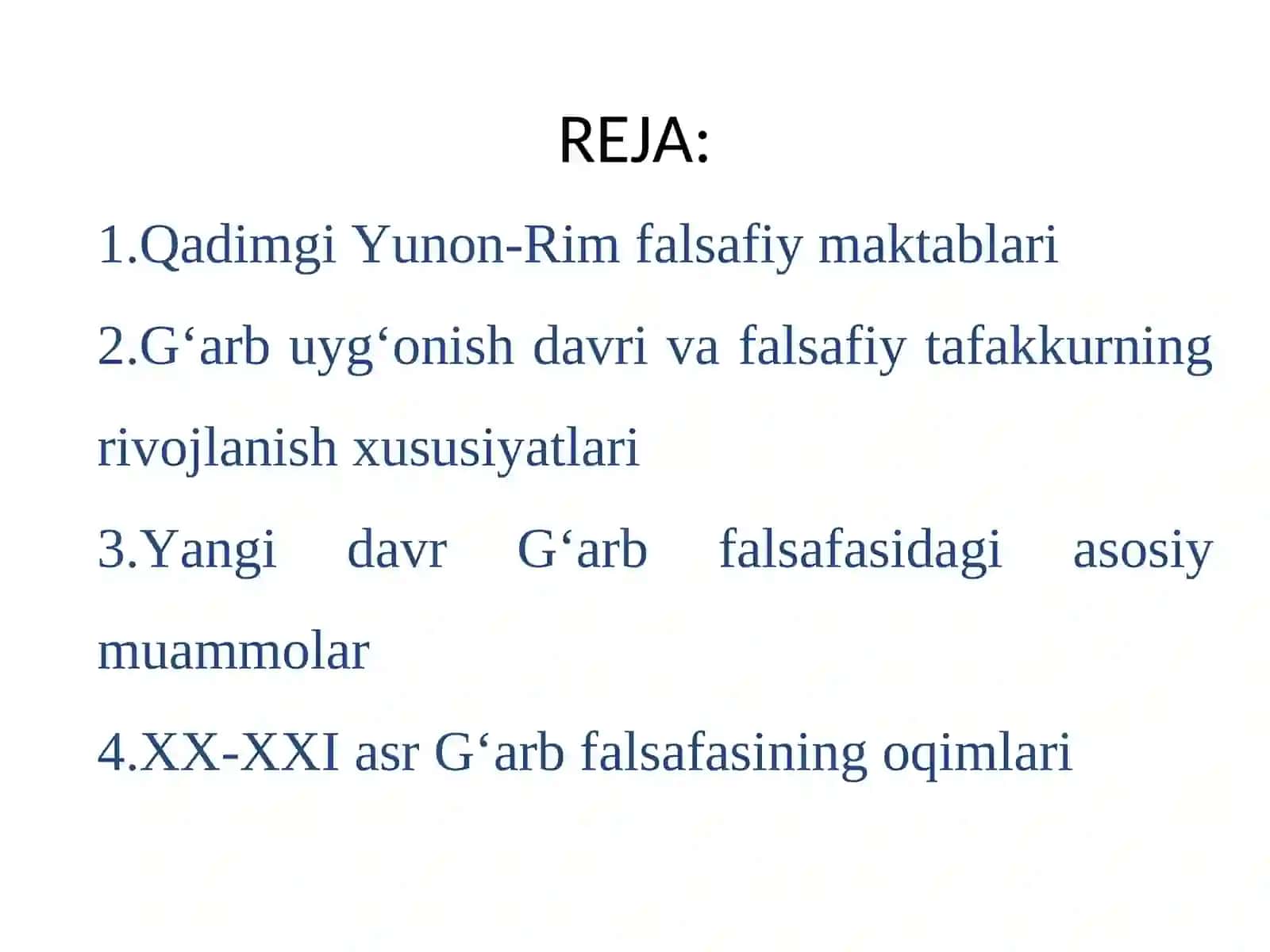 Фалсафий тафаккур эволюцияси. Қадимги давр, ўрта асрлар, уйғониш даври фалсафаси 2