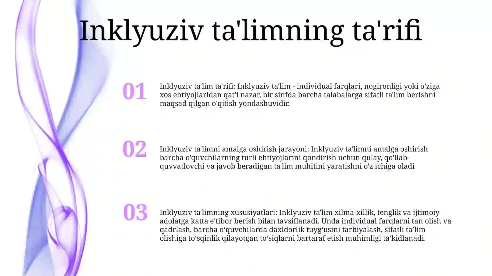 Inklyuziv TaʼLimni Amalga Oshirish Jarayoni Alohida Yordamga Muhtoj Bolalarning ShaxsiniRivojlanishXususiyatlari 2