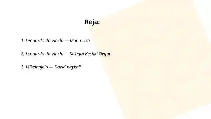 Leonardo da Vinchi — Mona Liza 2
