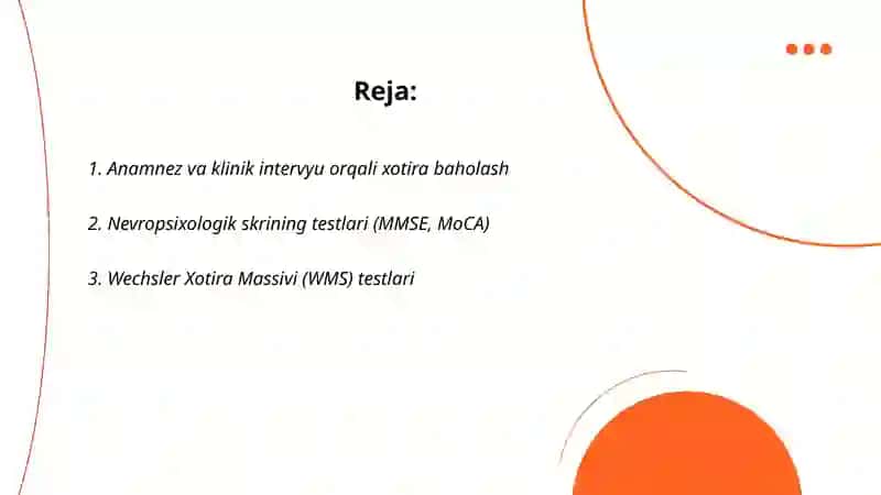 Xotirani aniqlash metodlari 2