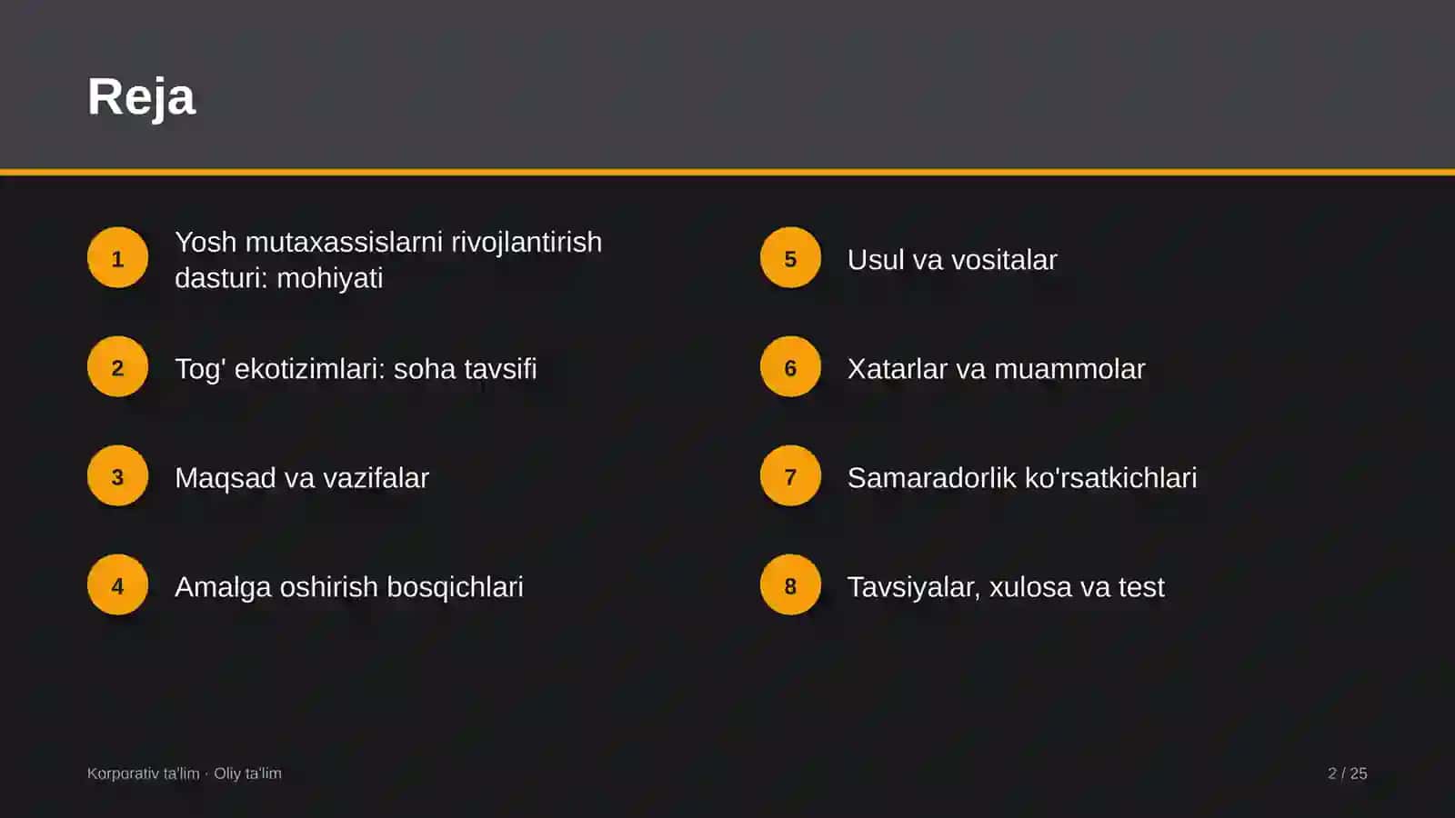 tog' ekotizimlarida yosh mutaxassislarni rivojlantirish dasturi 5142 2