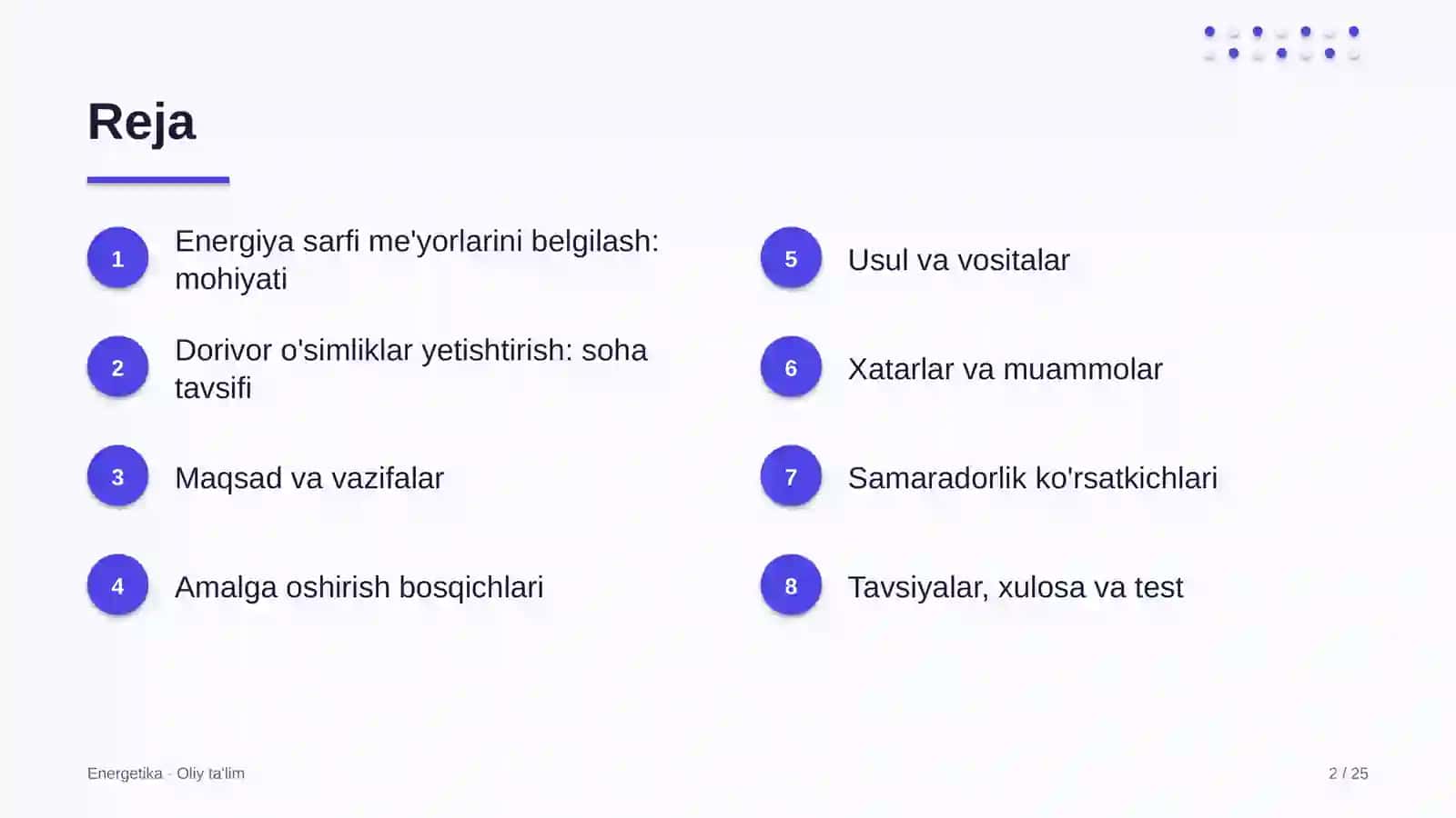 Energetika · Oliy Ta'limga 2