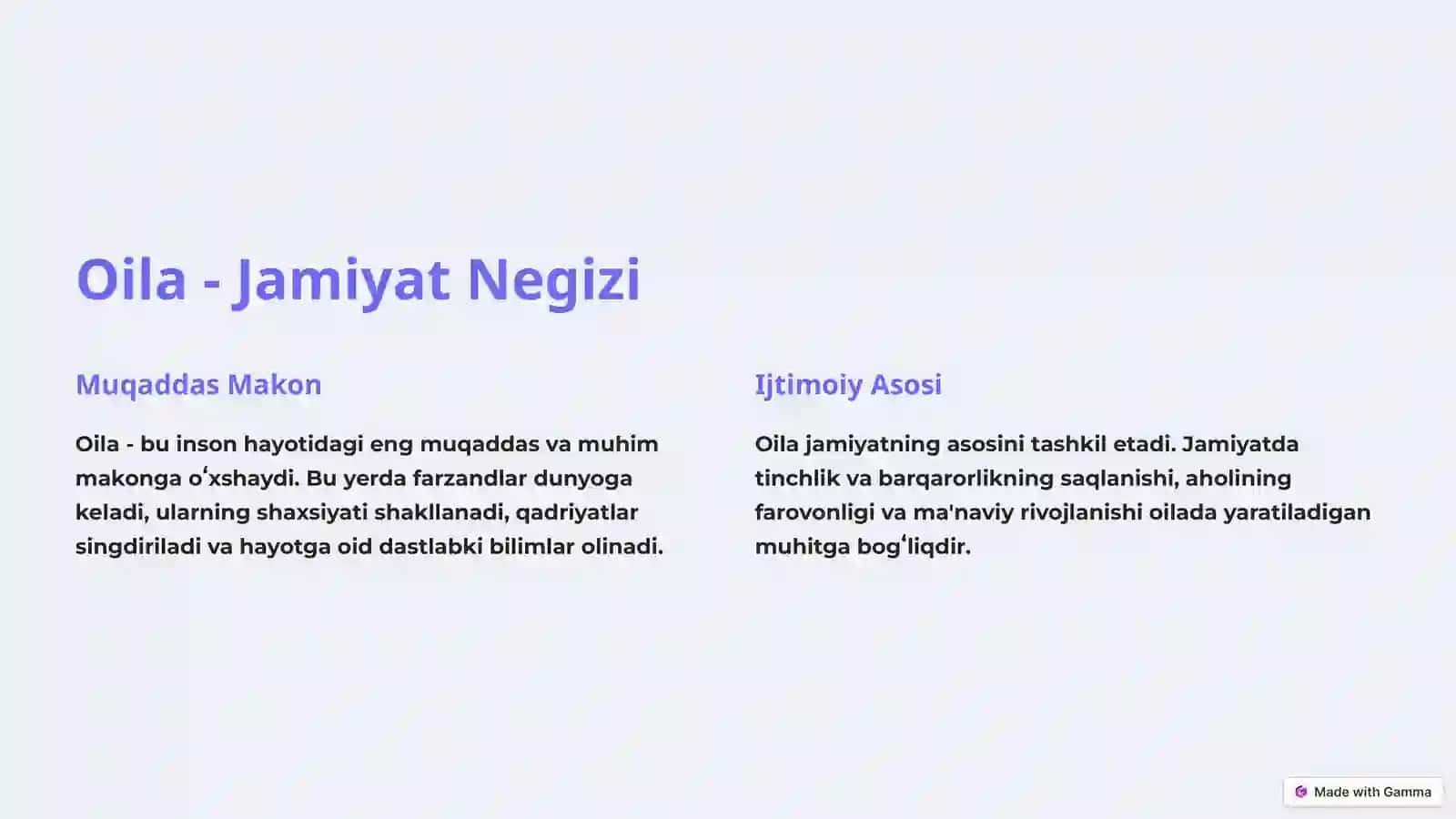 Oilada Bolalarning Huquqlari va Majburiyatlari 2