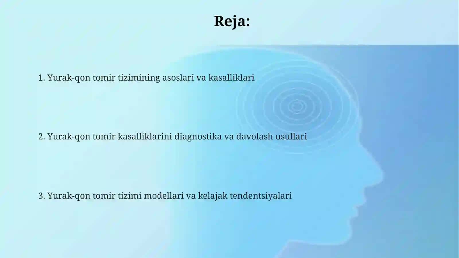 Yurak-qon tomir tizimi va modellari 2